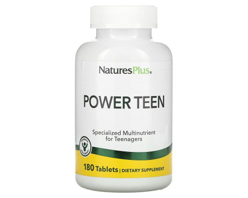 Вітаміни для підлітків, Power Teen, Nature's Plus,  180 таблеток