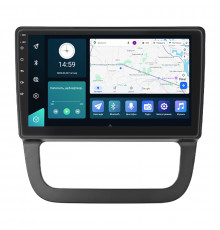 Штатная магнитола Lesko для Volkswagen Jetta V Auto AC 2005-2011 экран 10" 4/64Gb 4G Wi-Fi GPS Top