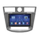 Штатная магнитола Lesko для Chrysler Sebring III 2006-2010 экран 9" 4/32Gb 4G Wi-Fi GPS Top