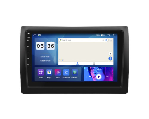 Штатная магнитола Lesko для Fiat Stilo  2001-2007 экран 9" 4/64Gb CarPlay 4G Wi-Fi GPS Prime