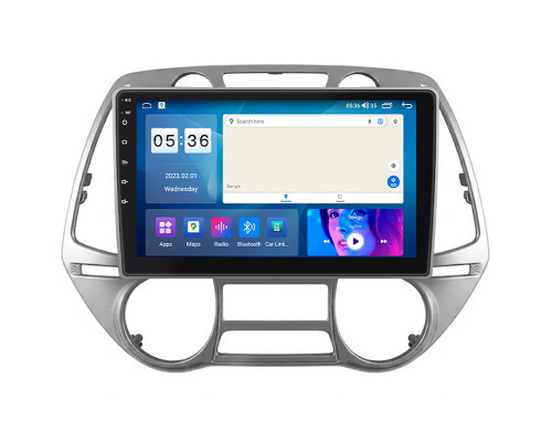 Штатная магнитола Lesko для Hyundai i20 I 2008-2012 экран 9" 2/32Gb CarPlay 4G Wi-Fi GPS Prime