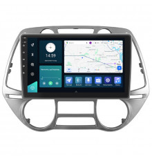 Штатная магнитола Lesko для Hyundai i20 I 2008-2012 экран 9" 4/32Gb 4G Wi-Fi GPS Top