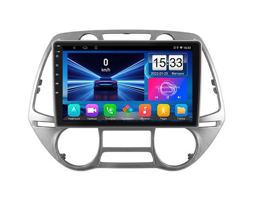 Штатная магнитола Lesko для Hyundai i20 I Auto A/C 2008-2012 экран 9" 2/32Gb Wi-Fi GPS Base