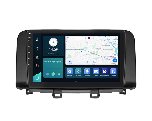 Штатная магнитола Lesko для Hyundai Kona I 2017-2020 экран 10" 2/32Gb 4G Wi-Fi GPS Top