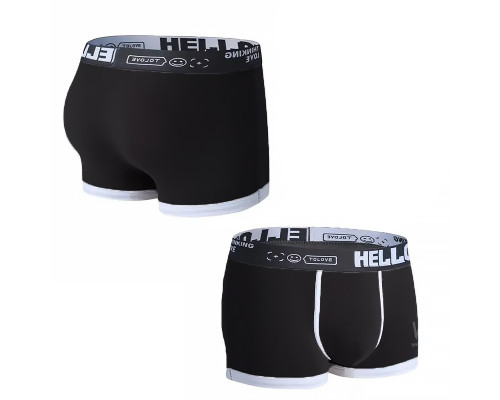 Набор мужских трусов боксеров PB-3199 Light gray/Green/Coral/Black из 4 шт  XL