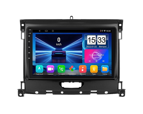 Штатная магнитола Lesko для Ford Ranger III Рестайлинг 2015-2019 экран 9" 1/16Gb Wi-Fi GPS Base