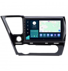 Штатная магнитола Lesko для Honda Civic IX Рестайлинг ver. 2 2013-2017 экран 9" 4/64Gb 4G Wi-Fi GPS Top
