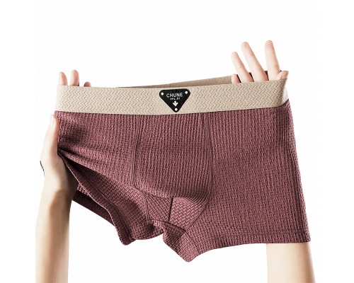 Набор мужских трусов боксеров B6425 Olive/Black/Brick Red из 3 шт 3XL