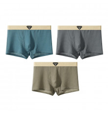 Набор мужских трусов боксеров B6425 Olive/Blue/Gray из 3 шт XL