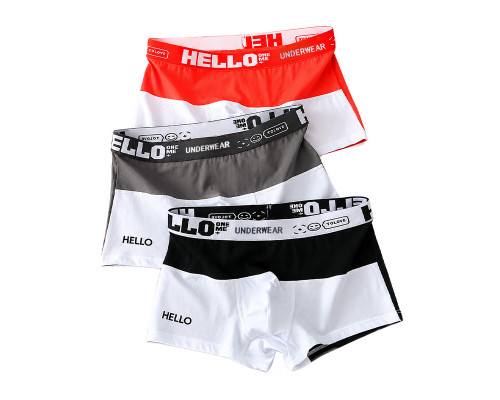 Набор мужских трусов боксеров PB3259 Coral/Gray/Black из 3 шт  M