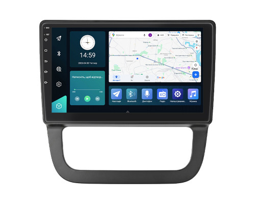 Штатная магнитола Lesko для Volkswagen Golf V Auto AC 2003-2009 экран 10" 2/32Gb 4G Wi-Fi GPS Top