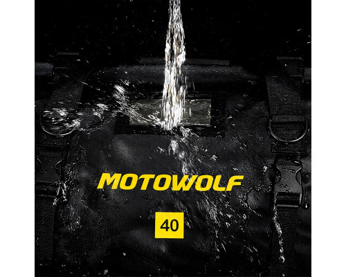 Сумка водонепроницаемая Motowolf MDL0717 для багажника мотоцикла квадроцикла 40 л Black