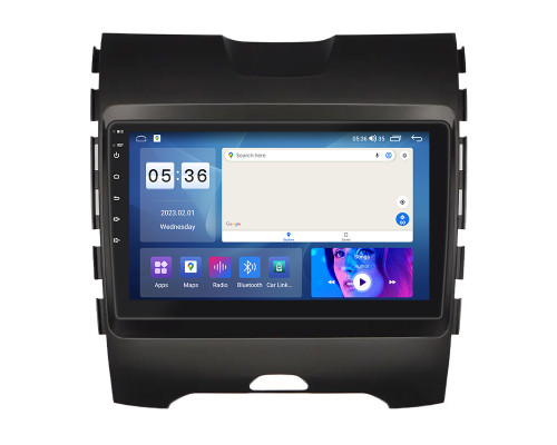 Штатная магнитола Lesko для Ford Edge II 2015-2018 экран 9" 2/32Gb CarPlay 4G Wi-Fi GPS Prime