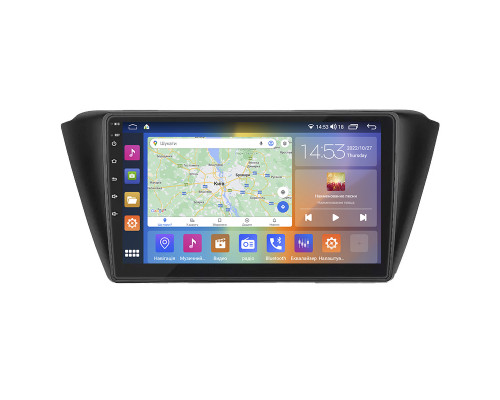 Штатная магнитола Lesko для Skoda Fabia III 2014-2018 экран 9" 4/64Gb CarPlay 4G Wi-Fi GPS Prime