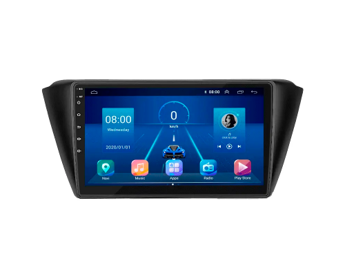 Штатная магнитола Lesko для Skoda Fabia III 2014-2018 экран 9" 4/64Gb 4G Wi-Fi GPS Top