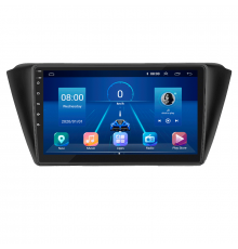 Штатная магнитола Lesko для Skoda Fabia III 2014-2018 экран 9" 6/128Gb 4G Wi-Fi GPS Top