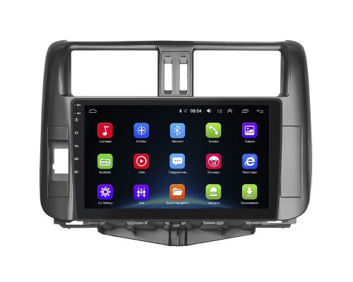 Штатная магнитола Lesko для Toyota Land Cruiser Prado 150 Series 2009-2013 экран 9" 2/32Gb Wi-Fi GPS Base