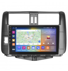 Штатная магнитола Lesko для Toyota Land Cruiser Prado 150 Series 2009-2013 экран 9" 4/64Gb CarPlay 4G Wi-Fi GPS Prime