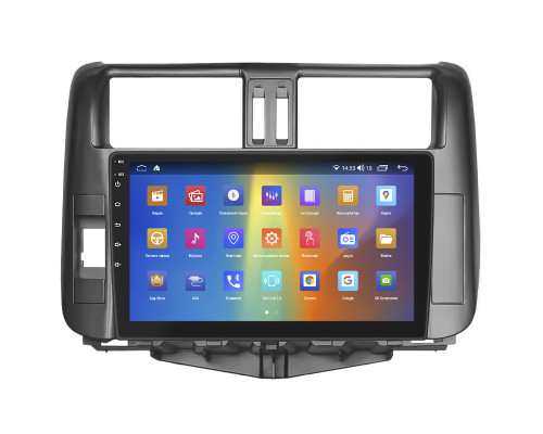 Штатная магнитола Lesko для Toyota Land Cruiser Prado 150 Series 2009-2013 экран 9" 4/64Gb CarPlay 4G Wi-Fi GPS Prime