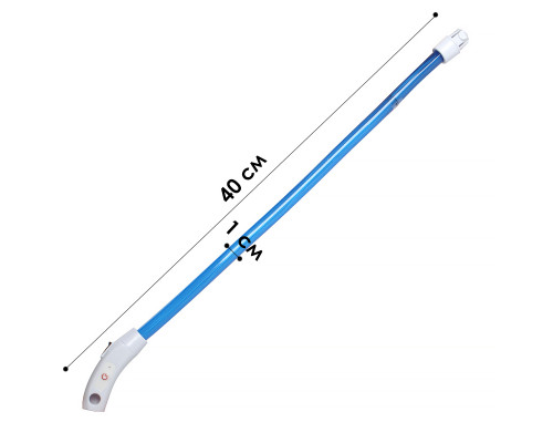 Светодиодный LED ошейник L-18 USB светящийся водоотталкивающий для собак и котов  Blue S
