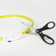Светодиодный LED ошейник L-18 USB светящийся водоотталкивающий для собак и котов  Yellow M
