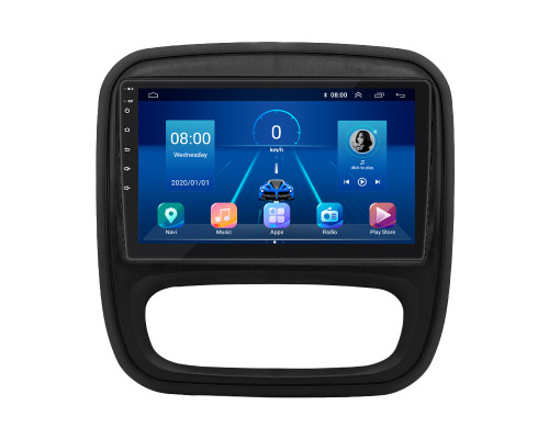 Штатная магнитола Lesko для Renault Trafic III Рестайлинг 2021-н.в экран 9" 4/32Gb 4G Wi-Fi GPS Top
