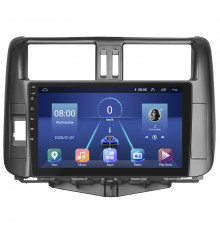 Штатная магнитола Lesko для Toyota Land Cruiser Prado 150 Series 2009-2013 экран 9" 4/32Gb 4G Wi-Fi GPS Top