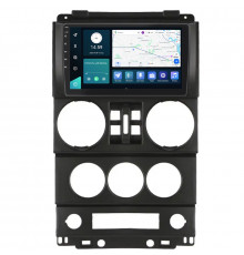 Штатная магнитола Lesko для Jeep Wrangler 4 doors 2007-2010 экран 9" 4/32Gb 4G Wi-Fi GPS Top
