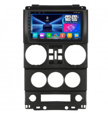 Штатная магнитола Lesko для Jeep Wrangler 4 doors 2007-2010 экран 9" 2/32Gb Wi-Fi GPS Base