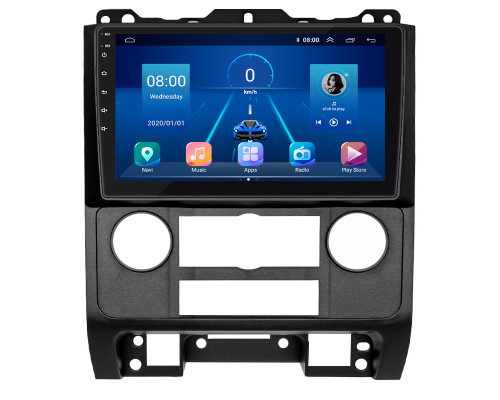 Штатная магнитола Lesko для Ford Escape I Рестайлинг 2 2007-2012 экран 9" 2/32Gb 4G Wi-Fi GPS Top