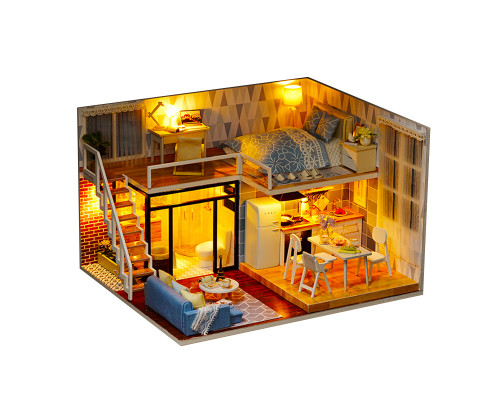 Кукольный дом конструктор DIY Cute Room L-023-BC Таунхаус