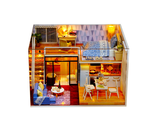 Кукольный дом конструктор DIY Cute Room L-023-BC Таунхаус