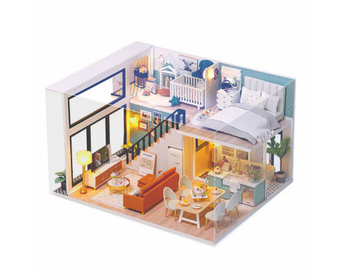 Кукольный дом конструктор DIY Cute Room L-031-B/C Вилла "Комфортная жизнь"