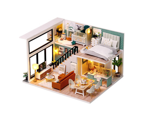 Кукольный дом конструктор DIY Cute Room L-031-B/C Вилла "Комфортная жизнь"