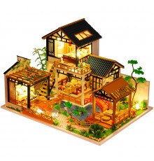 Кукольный дом конструктор DIY House P018-B Дом с садом сборный румбокс
