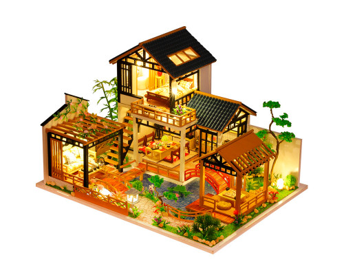Кукольный дом конструктор DIY House P018-B Дом с садом сборный румбокс