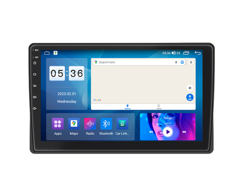 Штатная магнитола Lesko для Fiat Panda II 2003-2012 экран 9" 2/32Gb CarPlay 4G Wi-Fi GPS Prime