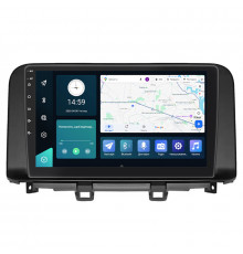 Штатная магнитола Lesko для Hyundai Kona I Рестайлинг 2020-2021 экран 10" 4/64Gb 4G Wi-Fi GPS Top