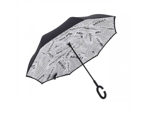 Зонт наоборот Up-Brella Газета Белая