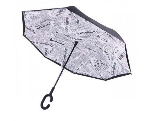Зонт наоборот Up-Brella Газета Белая