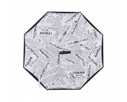 Зонт наоборот Up-Brella Газета Белая