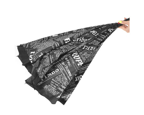 Зонт наоборот Up-Brella Газета Черная