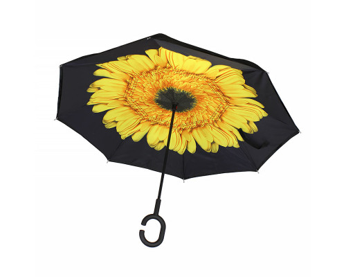 Зонт наоборот Up-Brella Цветок Желтый