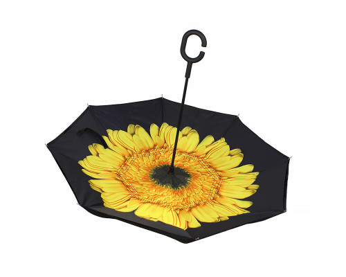 Зонт наоборот Up-Brella Цветок Желтый