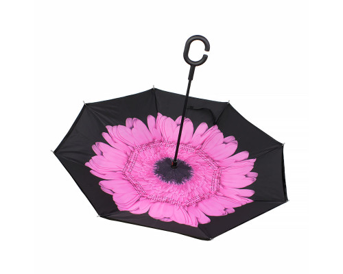 Зонт наоборот Up-Brella Цветок Розовый