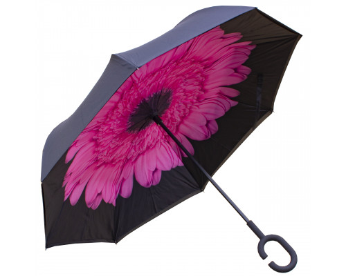 Зонт наоборот Up-Brella Цветок Розовый