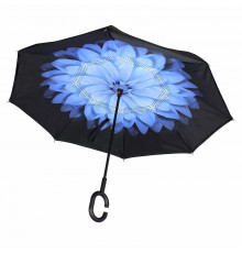 Зонт наоборот Up-Brella Цветок Синий