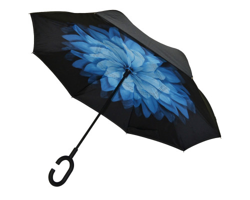 Зонт наоборот Up-Brella Цветок Синий