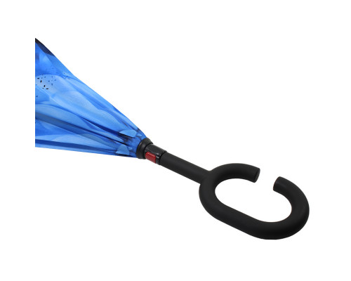 Зонт наоборот Up-Brella Цветок Синий