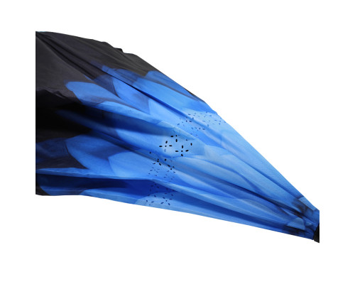 Зонт наоборот Up-Brella Цветок Синий